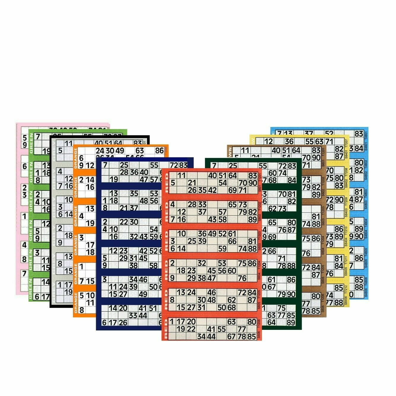 BINGO Jumbo Book Pad of 600 Bingo Lotto Flyerstickets Family Game Cards BTZ/3