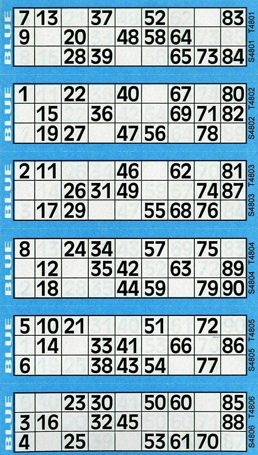 BINGO Jumbo Book Pad of 600 Bingo Lotto Flyerstickets Family Game Cards BTZ/3