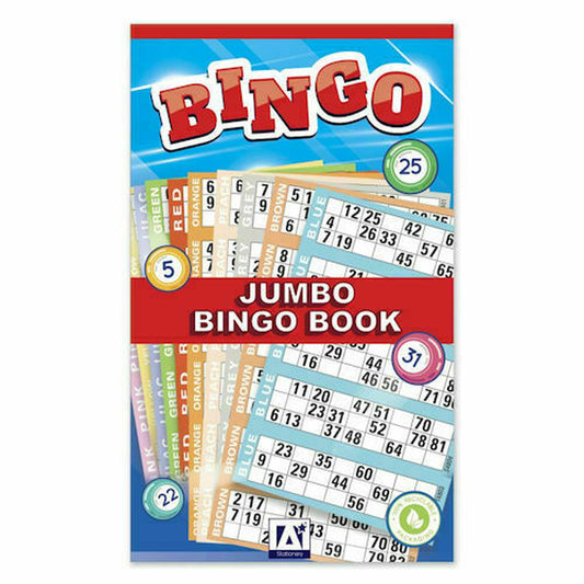 BINGO Jumbo Book Pad of 600 Bingo Lotto Flyerstickets Family Game Cards BTZ/3