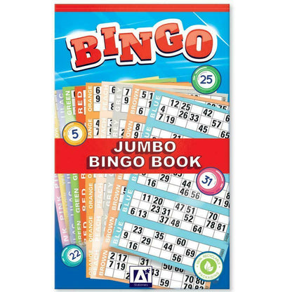 BINGO Jumbo Book Pad of 600 Bingo Lotto Flyerstickets Family Game Cards BTZ/3