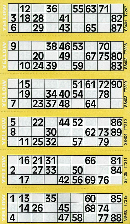 BINGO Jumbo Book Pad of 600 Bingo Lotto Flyerstickets Family Game Cards BTZ/3