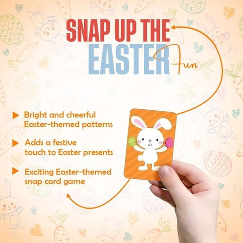 Happy Easter Playing Snap Cards Party Gift Bag Filler Toy Children Family Game