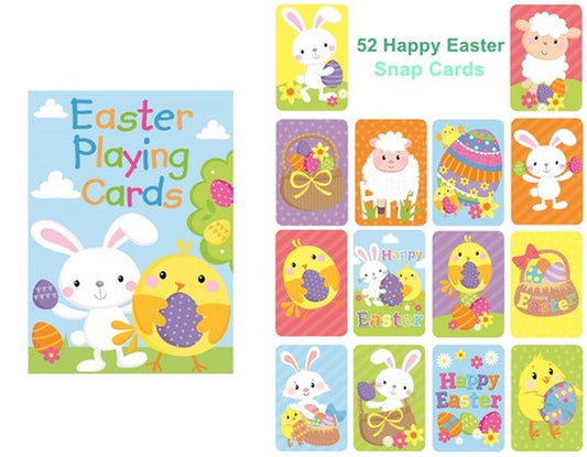 Happy Easter Playing Snap Cards Party Gift Bag Filler Toy Children Family Game