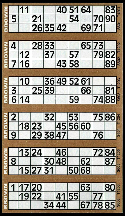 BINGO Jumbo Book Pad of 600 Bingo Lotto Flyerstickets Family Game Cards BTZ/3