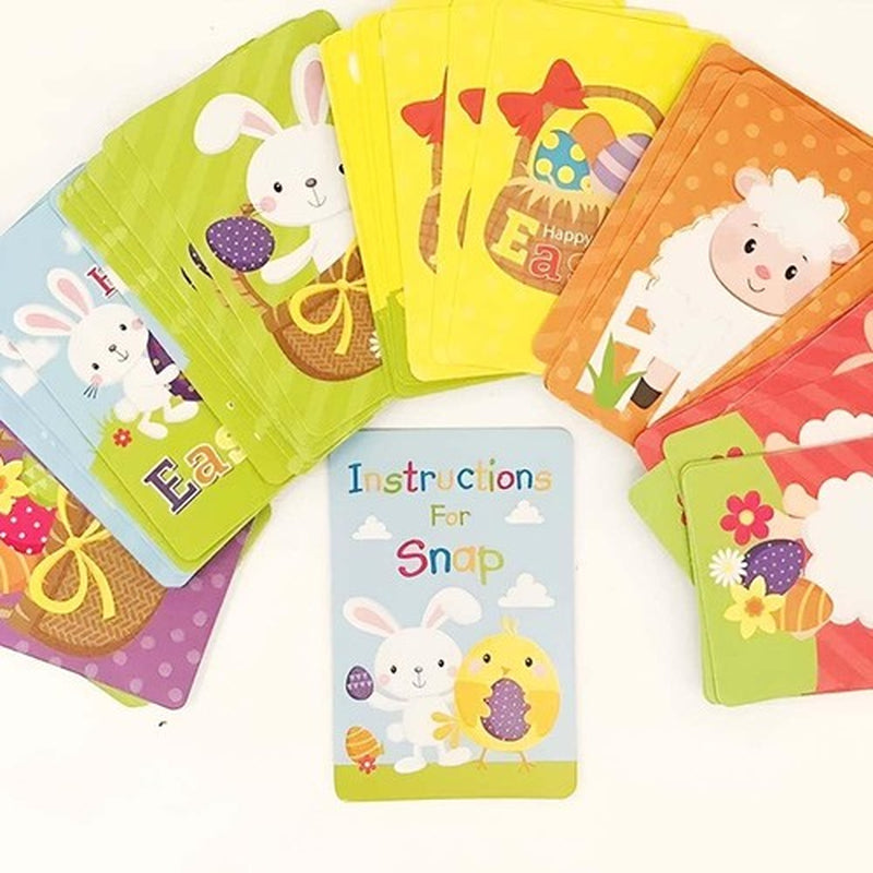 Happy Easter Playing Snap Cards Party Gift Bag Filler Toy Children Family Game