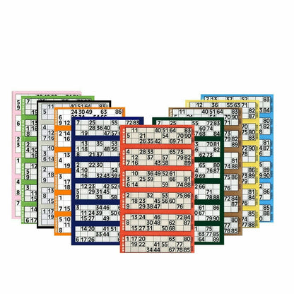 BINGO Jumbo Book Pad of 600 Bingo Lotto Flyerstickets Family Game Cards BTZ/3