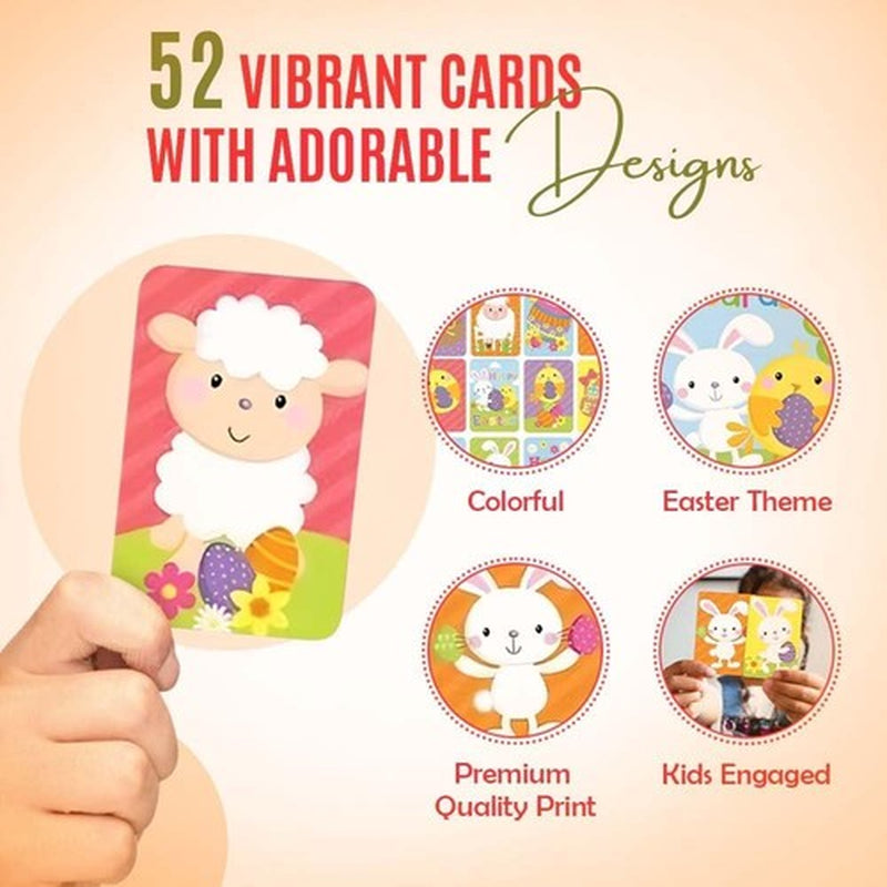 Happy Easter Playing Snap Cards Party Gift Bag Filler Toy Children Family Game